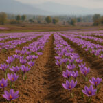 Saffron Fields in Kashmir