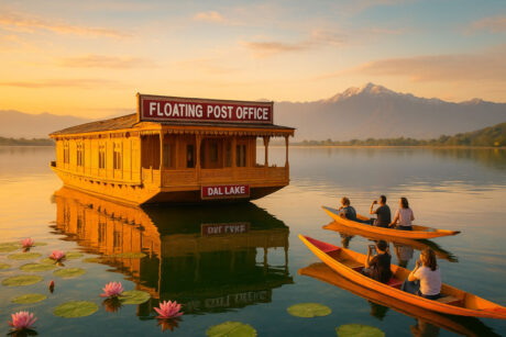 Floating Post Office – World’s Only Floating Post Office on Dal Lake