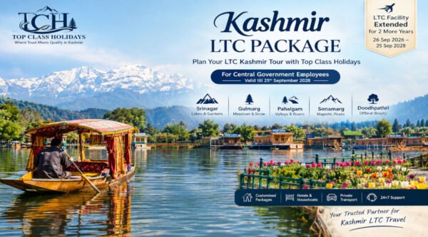Kashmir LTC Package 2026–2028 | Top Class Holidays